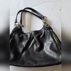 Leather black Coach Maggie Hobo Bag